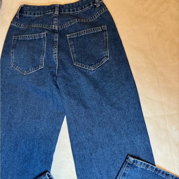 SHEIN Dark Blue Straight Leg Jeans - Picture 6 of 7